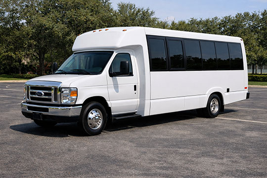 18-passenger minibus available for charter in Conroe, TX